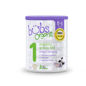 原装进口澳洲bubs贝儿 婴幼儿儿童配方有机草饲奶粉1段(0-6月)800g