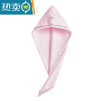 敬平干发帽女超吸水速干成人浴帽包头巾洗擦头毛巾干发巾 YM008红色