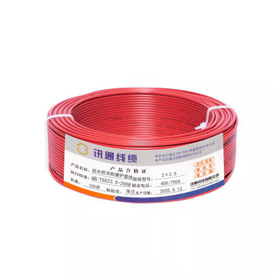 三信 防水防冻耐磨护套线2×2.5 100米/盘