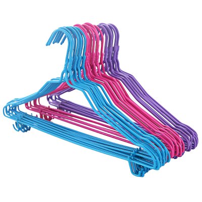 简约现代北欧生活日用洗晒用品10个装衣架子挂衣架衣撑家用晒晾衣服架儿童撑子衣挂衣架