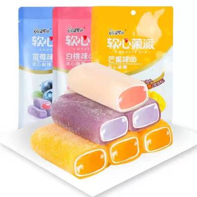 阿婆家的软心菓派夹心麻薯日式糕点休闲零食爆浆点心芒果味80g*1袋