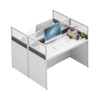 铭威盾简约现代隔断四人位屏风卡座工作位职员办公桌椅组合办公家具工字型两人位不带柜