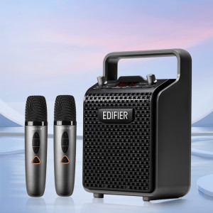 漫步者(EDIFIER)PP205S双麦版手提便携蓝牙音箱 ktv音响 户外K歌音箱 商超导购 广场舞音响教学扩音器