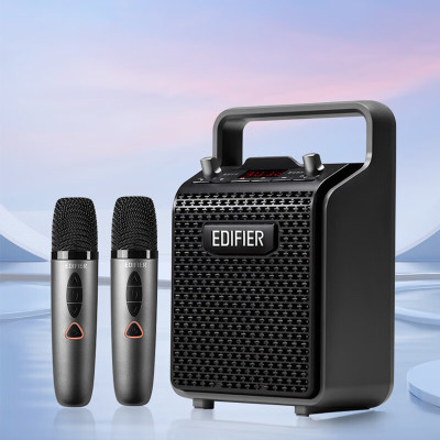 漫步者(EDIFIER)PP205双麦版手提便携蓝牙音箱 ktv音响 户外K歌音箱 商超导购 广场舞音响教学扩音器