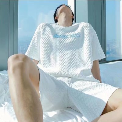 运动服套装男夏季短袖T恤篮球衣休闲短裤两件套韩版潮流