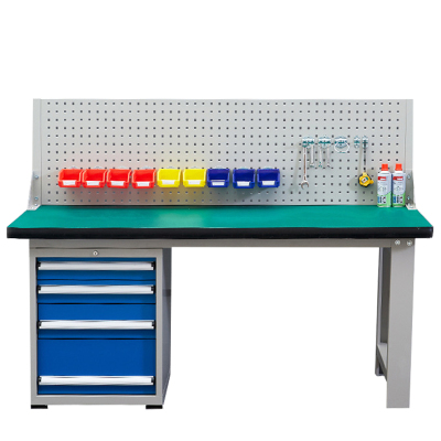 依韵珂重型操作台+单四抽+单挂板1500*750*800mm张