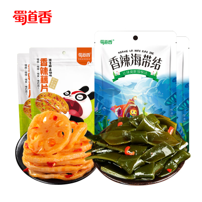 蜀道香香辣海带结120g*3袋开袋即食下酒菜美味休闲小吃独自小包装