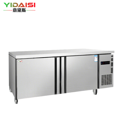 意黛斯 商用冷藏冷冻双温保鲜工作台奶茶店操作台大容量 厨房冰柜商用冰箱 YDS-ZLGZT-1.2S丨1.2米直冷双温款