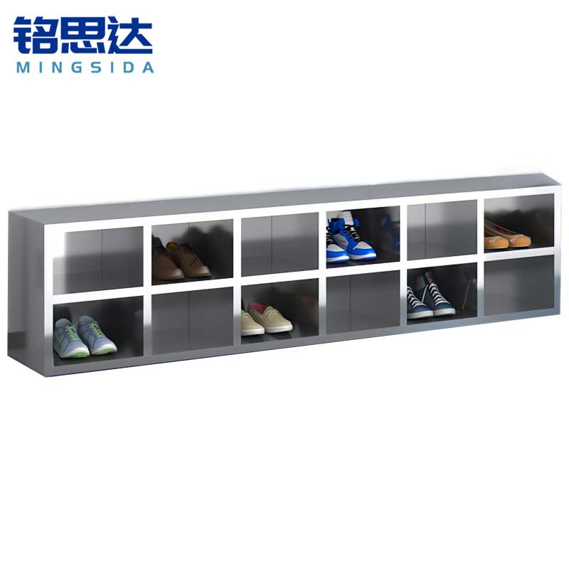 铭思达不锈钢鞋柜单面12格个