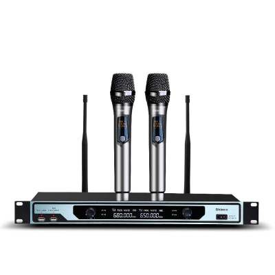 Shinco/新科U31无线话筒一拖二专业家用舞台会议家庭ktv唱歌演讲婚庆主持专用麦克风防啸叫U段调频手持话筒可充电U31标配版