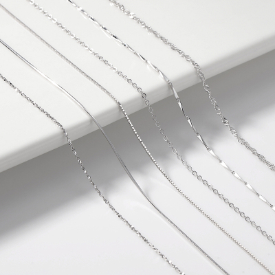925纯银无吊坠百搭简约配饰水波蛇骨短项链锁骨链潮礼物女送女朋友老婆情人节七夕生日礼物