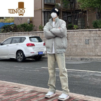 YANXU秋季110cm加长男裤高个子牛仔裤直筒裤子瘦高190cm185长腿180拖地