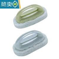 敬平海绵擦魔力擦厨房用品强力去污洗锅擦奇清洁刷子浴室浴缸器 绿色+蓝色 2个装