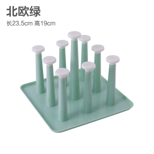 玻璃杯架水杯挂架茶杯架收纳架沥水杯架创意水杯架子置物架沥水盘