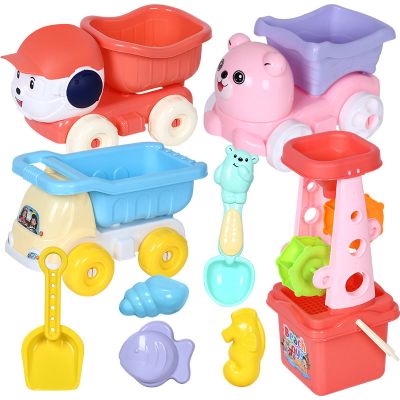 里伍儿童沙滩玩具套装沙漏铲子挖沙桶子宝宝戏水决明子玩具沙池玩具