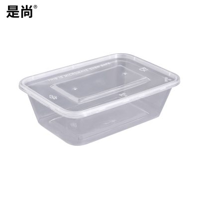 是尚 一次性餐盒 SF750ml单格方盒 300套 1箱