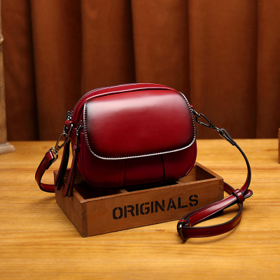 NEWLAKE包包女2020新款秋冬三层迷你时尚百搭皮单肩斜跨小圆包复古女包女斜挎包