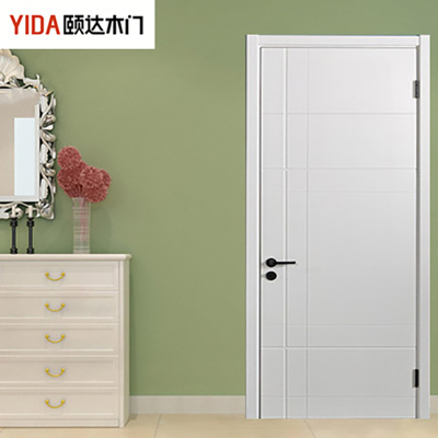 颐达木门(dyda-038)白混油室内木门简约卧室门客厅书房门家用门木门