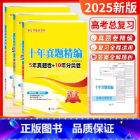 [2025]语文+数学+英语 (新高考) [正版]2025新版备考新高考十年真题精编全解语文数学英语物理化学生物政治历史