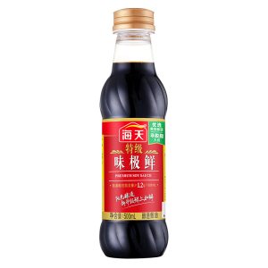海天特级味极鲜酱油500ml*2瓶装炒菜凉拌点蘸厨房家用黄豆酿造生抽
