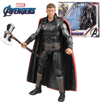 漫威复仇者联盟4终局之战雷神惊奇队长可动人偶手办模型玩具雷神透明支架