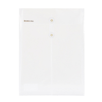 齐心 ZA0011 办公透明档案袋 A4 绳扣式 白 10个装