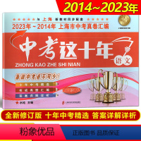 [正版]中考这十年 语文 上海中考十年真题汇编2023-2014上海中考真题卷精编十年中考精选 初三九年级真题卷 上海