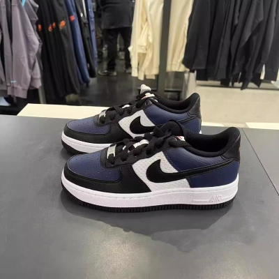 NIKE耐克休闲鞋AIR FORCE 1 GS低帮大童青少年鞋HJ9201-400 D