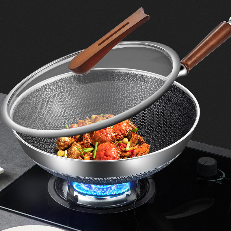 不锈钢电磁炉专用炒锅