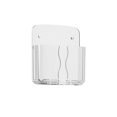 老房太太 多功能壁挂收纳盒 免打孔粘贴塑料置物架 手机充电支架收纳架 遥控器放置架 L288/个