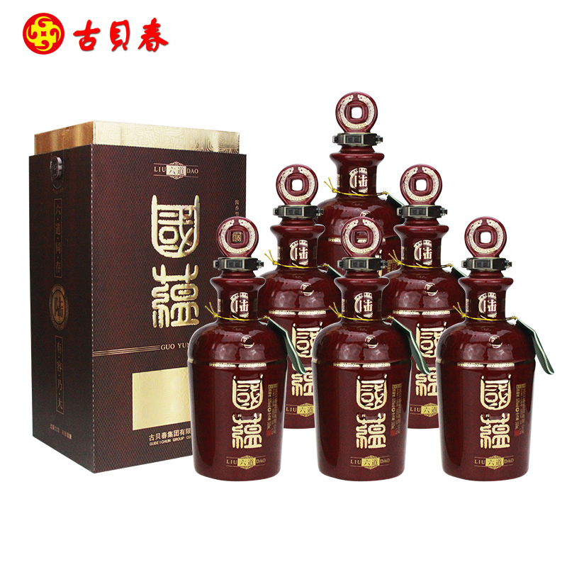 国蕴 六道 高端收藏级 酱香型白酒 53度500ml*6瓶