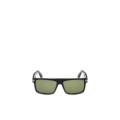 汤姆福特(Tom Ford)方框太阳镜男潮牌复古时尚修饰脸型百搭配件 绿色