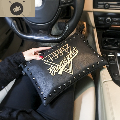 2020新款个性图案男女手包潮流铆钉手拿包潮流时尚手包单肩包潮艾狄伊娃手拿包男1935