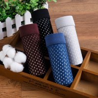 2条装男士内裤男生舒适平角裤衩莫代尔冰丝网眼夏天透气薄款四角