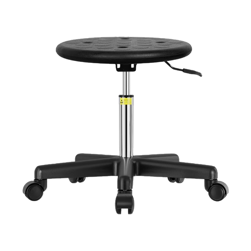 臻远ZY-7946防静电椅子车间流水线升降椅子 41-54CM尼龙黑轮子