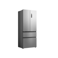 美菱收纳师460L法式多门冰箱净味抗菌双变频速冻超薄59.9cm一级能效风冷无霜BCD-460WFP9CX