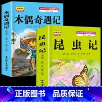 [2本]昆虫记+木偶奇遇记 [正版]昆虫记小学生注音版木偶奇遇记三年级上册下册必读课外书人教版老师上学期小学生阅读的稻草