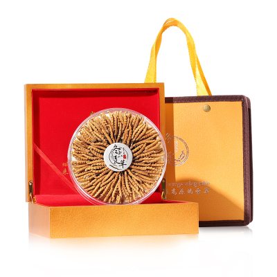 阿依舍冬虫夏草西藏虫草正品冬虫草王5条/g50克250条干货黄金实木礼盒装