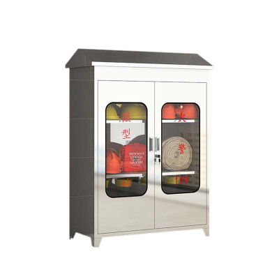 DXBG304不锈钢应急物资柜消防救援器材箱防护用品柜室外微型消防站带雨棚1250*900*400(加厚201材质)