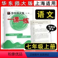 语文 七年级/初中一年级 [正版]2022新版 华东师大版 一课一练 语文 七年级第一学期/7年级上册上海版配套教辅 华