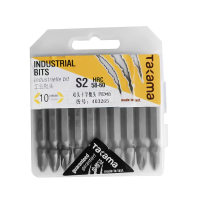 takama(高松)403265 双头十字螺丝批头套装10件套起子头旋具头电动批头S2带强磁 PH2X65