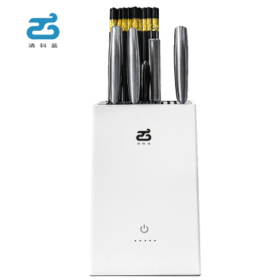 清科蓝多功能刀具收纳架清科蓝烘干紫外线刀具杀菌器筷子消毒厨房用品收纳架烘干+紫外消毒