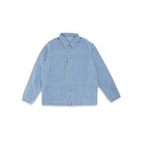 高田贤三(Kenzo)男款徽标牛仔外套长袖衬衫领胸前双袋经典百搭休