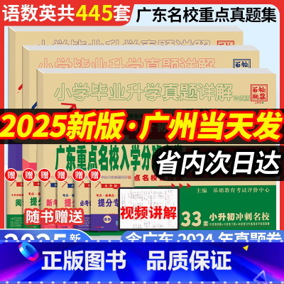 扫码视频讲解❤️[3本-语数英]广东重点名校小升初真题卷 小学升初中 [正版]2025年广东重点名校入学摸底分班真题卷十