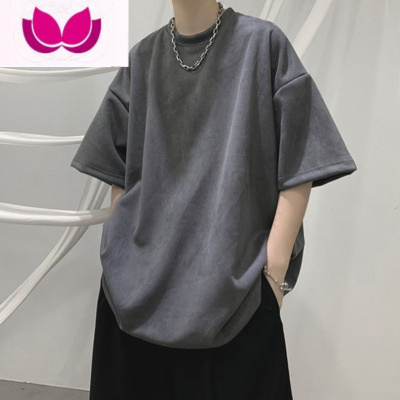 七斓t恤男夏季短袖基础款潮牌ins体恤高级感美式复古休闲衣服