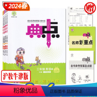 英语 三年级下 [正版]HN版小学典中点3三4四5五6六年级英语上下册 24春沪教牛津版综合应用创新题 荣德基同步课时