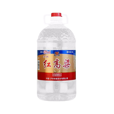 泸州老窖红高粱60度5L*1桶浓香型纯粮食酒散装高粱酒泡酒专用酒