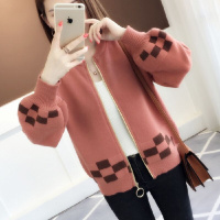 针织开衫短款外套早春秋季女装年新款上衣女士毛衣宽松外穿潮