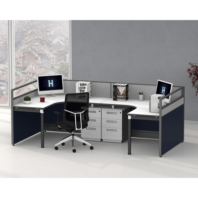 匡大 简约 现代职员办公桌 双人位 屏风工作位 KDT131