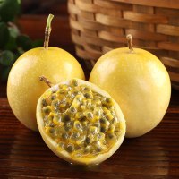 [熊猫鸟]黄金百香果 西番莲鸡蛋果 净重2.5斤 中果 单果45-60g 新鲜采摘